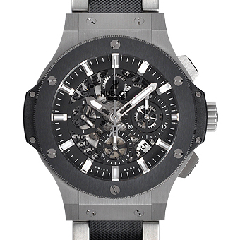 HUBLOT ウブロ ビッグバン コピー 311.SM.1170.SM アエロバン スチールセラミック クロノグラフ ブラックETA7750搭載